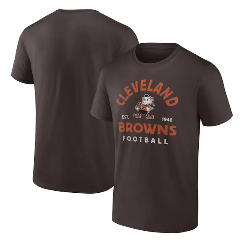 Cleveland Browns Fanatics Branded Vintage Arch‎ T-Shirt - Brown